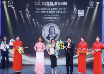 Bà Nguyễn Thị Lan – GĐ kinh doanh Cty TNHH Đất Gốc vinh dự được Viện IMRIC, Viện IRLPIE vinh danh “Doanh nhân tài năng hội nhập quốc tế” lần I 2022