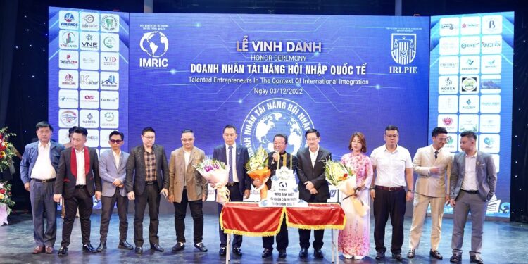 Viện IMRIC – Viện IRLPIE: Tổ chức Lễ vinh danh Doanh nhân tài năng hội nhập quốc tế năm 2022