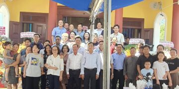 Thắm đượm nghĩa tình Lễ khánh thành nhà thờ Hồ Gia tại xã Tân Hiệp, huyện Long Thành, tỉnh Đồng Nai