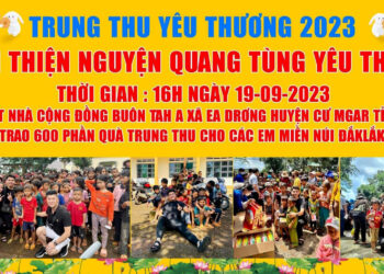 Ca sĩ Quang Tùng mang Tết Trung thu đến với trẻ em tỉnh Đắk Lắk