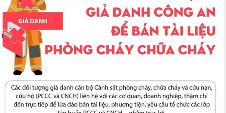 Cảnh báo: Giả danh Công an để bán tài liệu phòng cháy chữa cháy