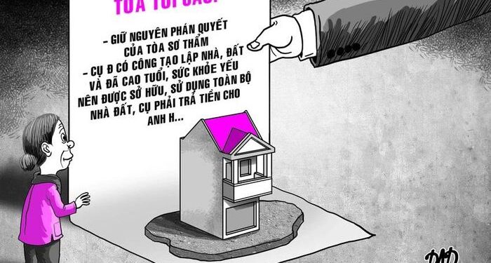 1 án lệ nhân văn về giao nhà đất cho người cao tuổi