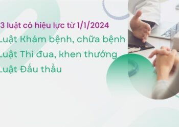 03 luật mới có hiệu lực từ ngày 01/01/2024