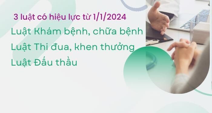 03 luật mới có hiệu lực từ ngày 01/01/2024