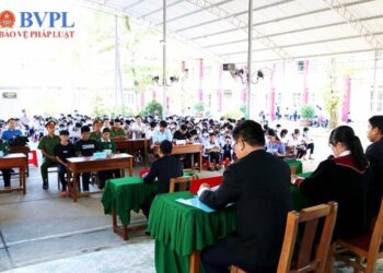 VKSND huyện Cai Lậy phối hợp tổ chức phiên tòa giả định tuyên truyền pháp luật