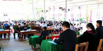 VKSND huyện Cai Lậy phối hợp tổ chức phiên tòa giả định tuyên truyền pháp luật