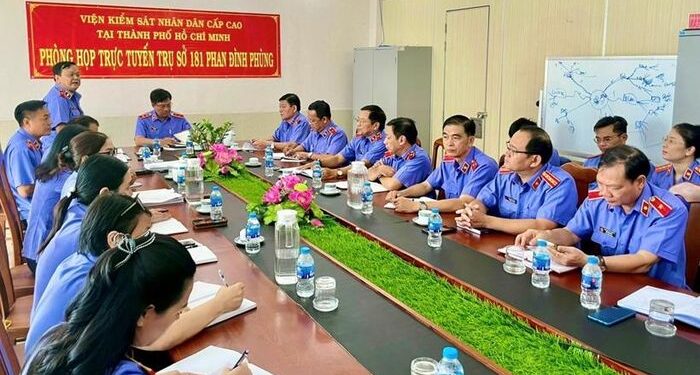 Viện trưởng Viện cấp cao 3 làm việc với Viện thực hành quyền công tố và kiểm sát xét xử án hình sự