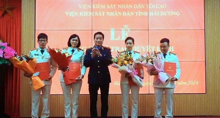 VKSND tỉnh Hải Dương: Trao quyết định bổ nhiệm lãnh đạo phòng