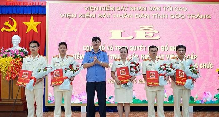 VKSND tỉnh Sóc Trăng trao quyết định bổ nhiệm các chức danh tư pháp