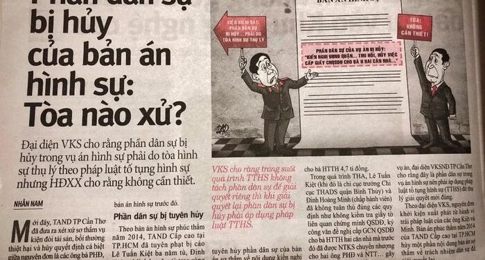 Vụ phần dân sự bị hủy của bản án hình sự: Nhận định của Tòa Cấp cao