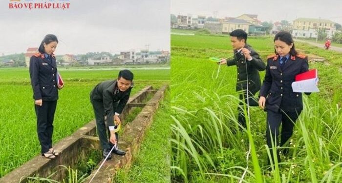 VKSND huyện Quỳnh Lưu kiểm sát việc cưỡng chế, kê biên tài sản thi hành án dân sự