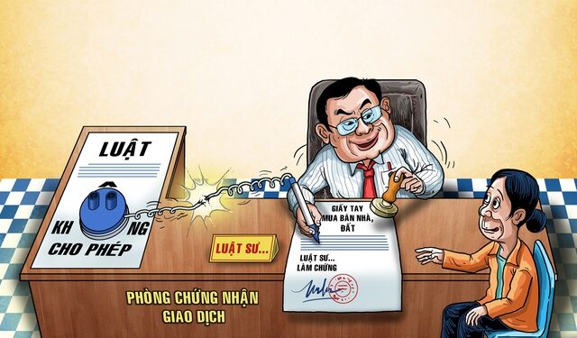 Luật sư làm chứng mua bán nhà đất?