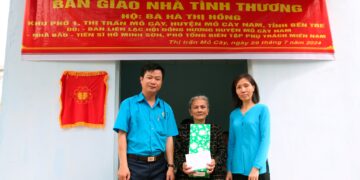 Viện IMRIC – Viện IRLIE phối hợp TC Doanh nghiệp và Trang trại, UBND Thị trấn Mõ Cày bàn giao căn nhà tình thương