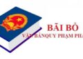 Bãi bỏ toàn bộ 20 văn bản quy phạm pháp luật do Bộ trưởng Bộ Nội vụ ban hành