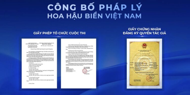 Công bố pháp lý cuộc thi Hoa hậu Biển Việt Nam 2024