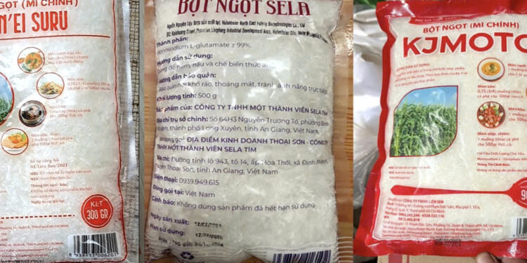 Một công ty kinh doanh bột ngọt bị tạm dừng lưu thông hàng hóa