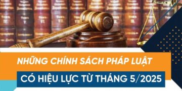 Chính sách pháp luật có hiệu lực từ tháng 5/2025