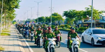 Công an phường Sơn Đông (tỉnh Vĩnh Long) ra quân cao điểm tấn công, trấn áp tội phạm, bảo đảm an ninh, trật tự