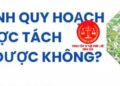 Trung tâm tư vấn pháp luật Toàn Tâm: Lỡ mua đất chung, muốn bán nhưng không chịu – Đất dính quy hoạch có được tách thửa hay không?
