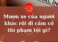 Trung tâm tư vấn pháp luật Toàn Tâm: Bạn mượn xe rồi mang đi cầm cố, chủ xe có thể làm gì – Sử dụng điện thoại khi dừng đèn đỏ, có bị phạt nguội?