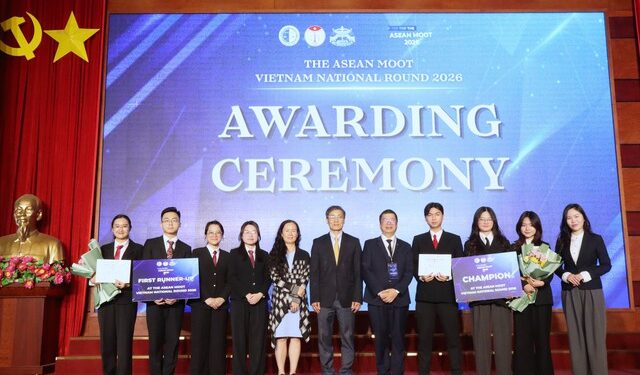 Sinh viên trường Đại học Luật Hà Nội vô địch tại cuộc thi The ASEAN Moot 2026