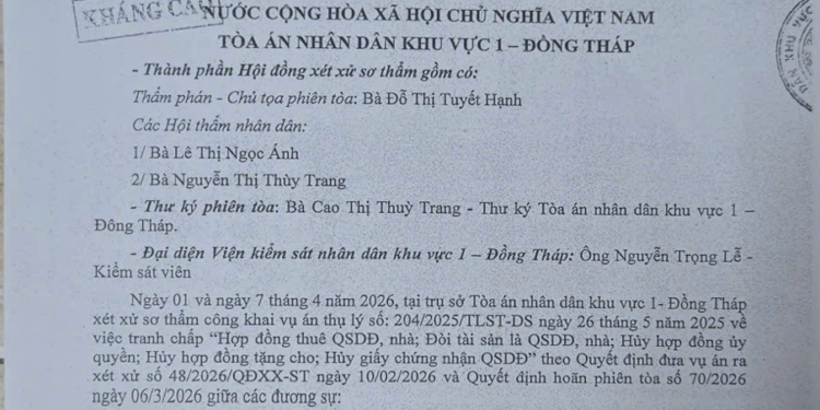 Bản án sơ thẩm bảo vệ quyền lợi chính đáng của người đã thực hiện nghĩa vụ trả nợ
